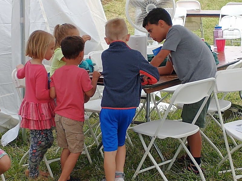 Kids at Shut the Box